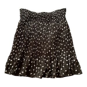 #146, White House Black Market, Black and White Polka Dot Skirt, lined, …